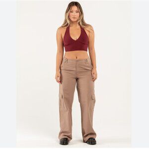 Tilly's RSQ Halter Tank Top - Burgundy  S